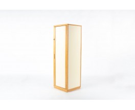 Vestiaire André Sornay hêtre et laque – Design moderniste français des années 60