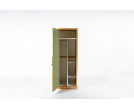Vestiaire André Sornay hêtre et laque – Design moderniste français des années 60