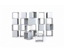 Willy Guhl bookcase 24 elements edition Eternit 1970