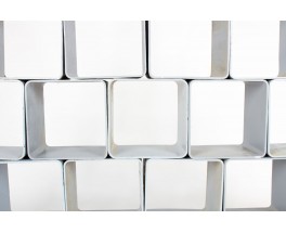 Bibliothèque Willy Guhl 24 éléments édition Eternit 1970