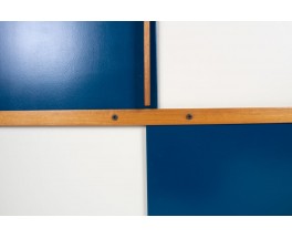 Armoire André Sornay en acajou et laque blanche 1960