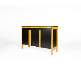 Meuble de rangement André Sornay en hêtre 1960
