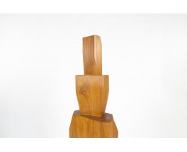 Solid oak sculpture Cairn II, Galerie44 Collection