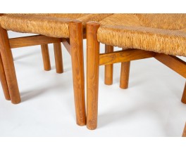 Charlotte Perriand chairs model Meribel edition Steph Simon 1950 set of 6