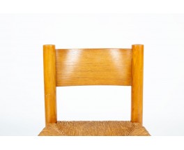 Charlotte Perriand chairs model Meribel edition Steph Simon 1950 set of 6