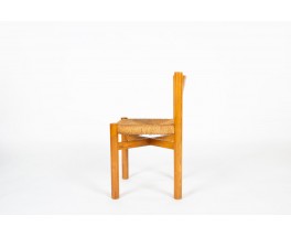 Chaises Charlotte Perriand modèle Méribel édition Steph Simon 1950 set de 6