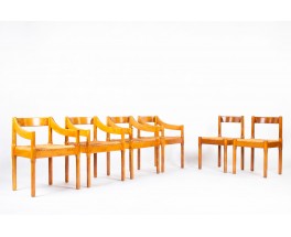 Ensemble Carimate de Vico Magistretti pour Cassina 1960 set de 6