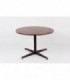 Table ronde en acajou design italien 4 personnes 1950