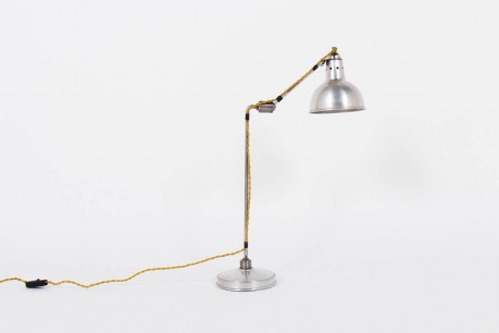Lampe de bureau modele nickele Georges Houillon 1930