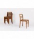 Chaises Rene Gabriel modele empilable en hetre massif 1950 set de 4