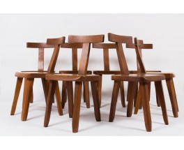 Chaises Olavi Hanninen en orme clair edition Mikko Nupponen 1950 set de 8